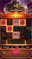 Wild Bandito · Pemantauan bingkai emas pada gulungan tengah dan indikator pengali di atas tengkorak.