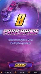 Speed Winner · Verifikasi saldo, nilai taruhan, serta tombol operasional pada konsol kokpit merah di bagian bawah.